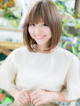 カバーヘア イヴ 戸頭店(COVER HAIR EVE) *EVE戸頭*斜めバング☆小顔ナチュラルストレートa!