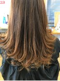 グラデーションカラーとゆるふわカールでどんなシーンにも最適☆