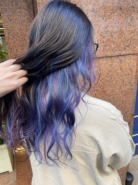 エレナ(elena) パープル×ブルーインナーカラー