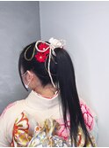 ポニーテールアレンジ