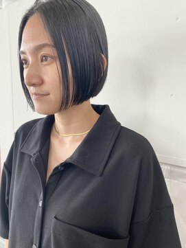 ワク(WAKU) ichida style NO.47オリーブベージュデザインカラーウェットヘア