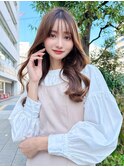 ナミ巻きレイヤー韓国風ヘア
