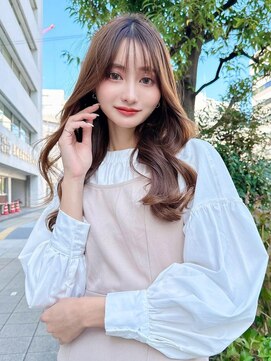 アンジェリカラボ 梅田店(ANGELICA LABO) ナミ巻きレイヤー韓国風ヘア