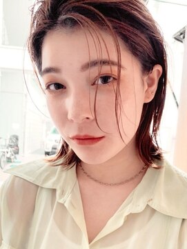 フランチェスカ(Francesca) スキバサミを使わない外ハネスタイル/外ハネボブ/透明感/艶感