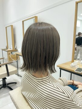 アリーナ 船橋日大前店(arena) ぱつっとボブ×オリーブグレージュ