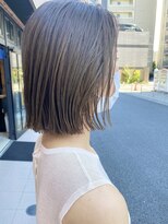 オーガニック アトリエ 大宮(organic+atelier) 20代30代大人くびれヘア艶感結べる切りっぱなしぷつっとミニボブ