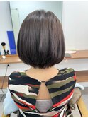 【白髪染め可】ボブショート ビフォアー&アフター/白髪ぼかし