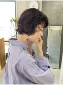 ボブウェーブパーマ　くるくる　ショートボブ