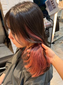 インク サカエ(inq sakae) インナーカラー/ピンク/ミディアム