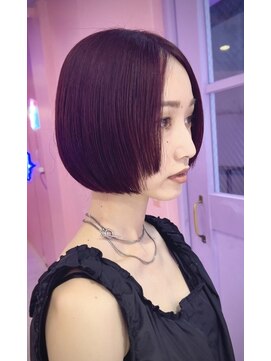 エマ(emma) <韓国系顔周り×タッセルボブ×暖色カラー×ボルドー>