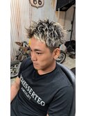ホワイトメッシュ×パーマ
