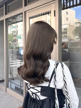 ミニム ヘアー(minim hair) 【minim×りの】ブリーチなしオリーブカラー