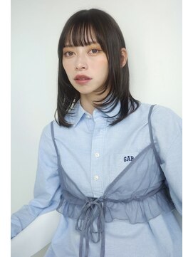 シーム 天神大名店(SEAM) セミロングレイヤー　Recommended for  20s to 30s.