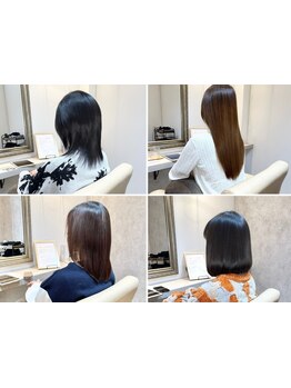 髪のお悩みや髪質は人それぞれ。一人ひとりの”なりたい”に親身に寄り添い最適なデザインをご提案します◎