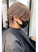 ～ミルクティーグレージュウルフヘア～【Ria 大阪 梅田】