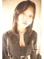 キジ(KIJI) フェイスレイヤー/レイヤー/ステップカット/センターパート