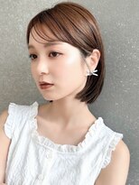 ロンド ロワール 門前仲町(Lond Loire)&nbsp;似合わせカット大人ガーリー、着物ダークアッシュ門前仲町