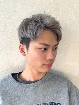 髪屋 メンズスタイル【モテ＋垢抜け感UP！】シルバーカラー
