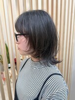 エン 稲毛(enn.) 大人ガーリー/ダークアッシュ/ミディアムレイヤーカット/稲毛