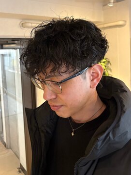 ルイ 京都烏丸店(Loui) マッシュ×縦落ちスパイラルパーマ