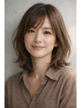 パラン 田無店(PaLaN) シフォンベージュレイヤーボブ#田無#美容室