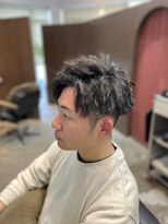 リップス ヘアー(Lips hair) ツイストパーマのアップバングスタイル♪