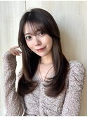 ＊20代30代40代◎小顔シースルー2wayバングワンカールレイヤー