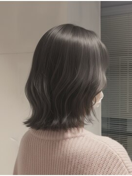 ノア ヘアメイク(Noa hair make) くびれボブ/ボブ/グレー/グレージュ/イメチェン/前髪