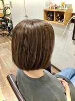 ノヤマ(NOYAMA)&nbsp;ボブ白髪ぼかしハイライト