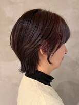 キリ 逗子(kiri) 逗子葉山マッシュウルフくびれショートボブ丸みショート眉毛Y317