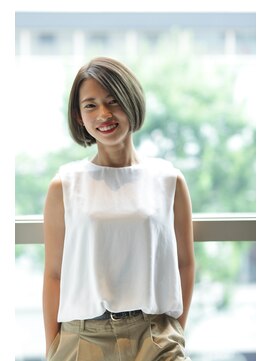 エアー 福岡(AIR) ［air FUKUOKA 掛橋］ 大人可愛い顎ライン ワンレンボブ