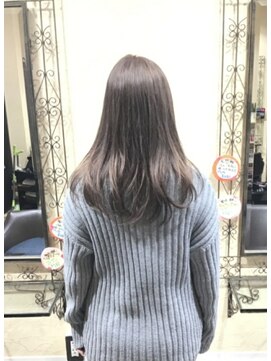 サムブリッジ(SOMEBRIDGE) ニュアンスストレートミルクティーグレージュ【SOMEBRIDGE亀有】