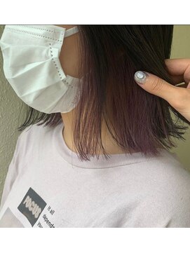 キーン 立川店(keen) 【keen×田中】インナーカラー パープル