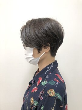 テルミークリニカルデザイン 北千里 ハンサムショート襟足短めショート40代50代ショートカット