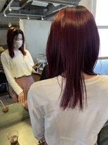 髪質改善と縮毛矯正の専門店 サンティエ(scintiller)&nbsp;チェリーレッド