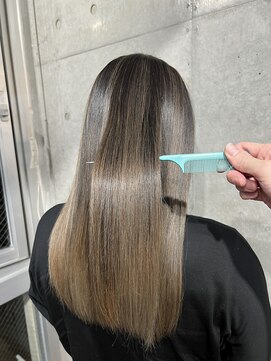 ウィステリア アネックス 銀座(WISTERIA ANNEX) 絹髪革命バレイヤージュ/METEOメテオ縮毛矯正/METEOメテオカラー