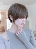 似合わせカットフルバングイメチェンショートボブ前髪小顔