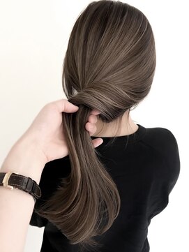 ジルブラン 錦糸町(JIL BLAN) ハイライトカラーミディアムヘアグレージュカラーデザインカラー