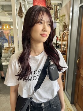 ユイマァル 倉敷(YUIMARL) バイオレットカラー×ロングウェーブ◎20代