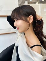結んでも可愛い顔周りカット【自由が丘】