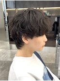 仙台シャドウパーママッシュウルフニュアンスパーマ毛流れ緩め◇