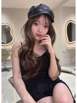 サイン 渋谷(SIGN) 韓国ボブハッシュカットレイヤーカットグレージュブリーチ無し