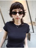 天神　ブリーチなしダブルカラー　レイヤーカット　暖色カラー