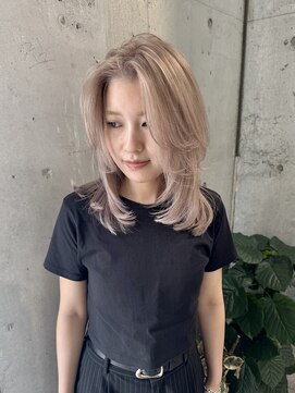 ラニヘアサロン(lani hair salon) ミルクティーカラー/ブリーチ/レイヤーカット/ハイトーン