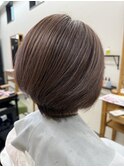ショートボブ/くびれ/白髪ぼかし/髪質改善