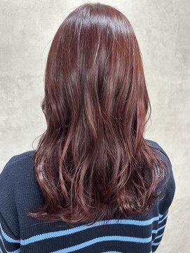 ルノン フィージュ(LUNON fieju) 暗めカラーグランマッシュデザインカラーフェイスフレーミング