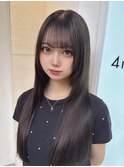 ココアベージュ/クラゲヘアー/ボブレイヤー/小顔/オリーブグレー