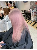 ラピス 大阪心斎橋店(Lapis)&nbsp;ミルクティーピンク／ピンクカラー／ハイトーンカラー／髪質改善