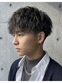 メンズツイストスパイラル×無造作束感マッシュ♯52京都河原町