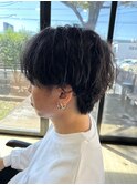 20代◎センターパート×ツイストスパイラル